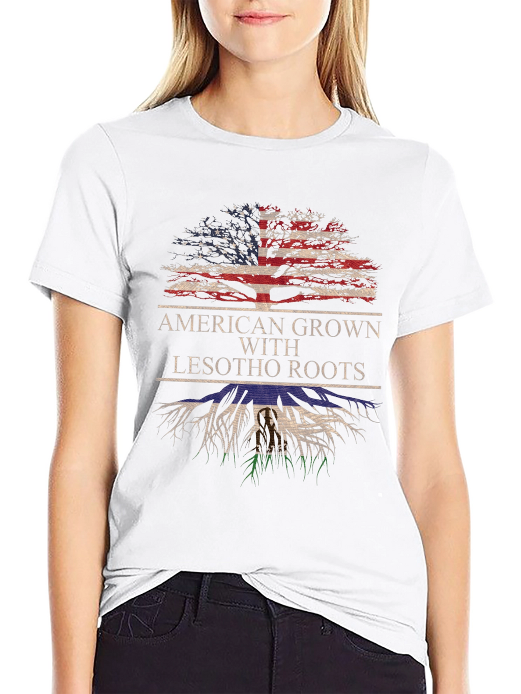 American Grown with Lesotho Roots T-Shirt