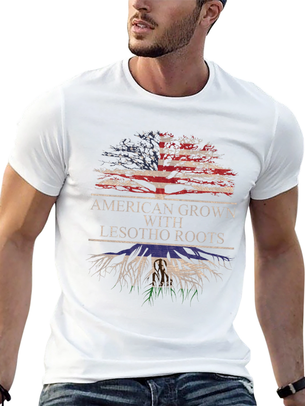 American Grown with Lesotho Roots T-Shirt