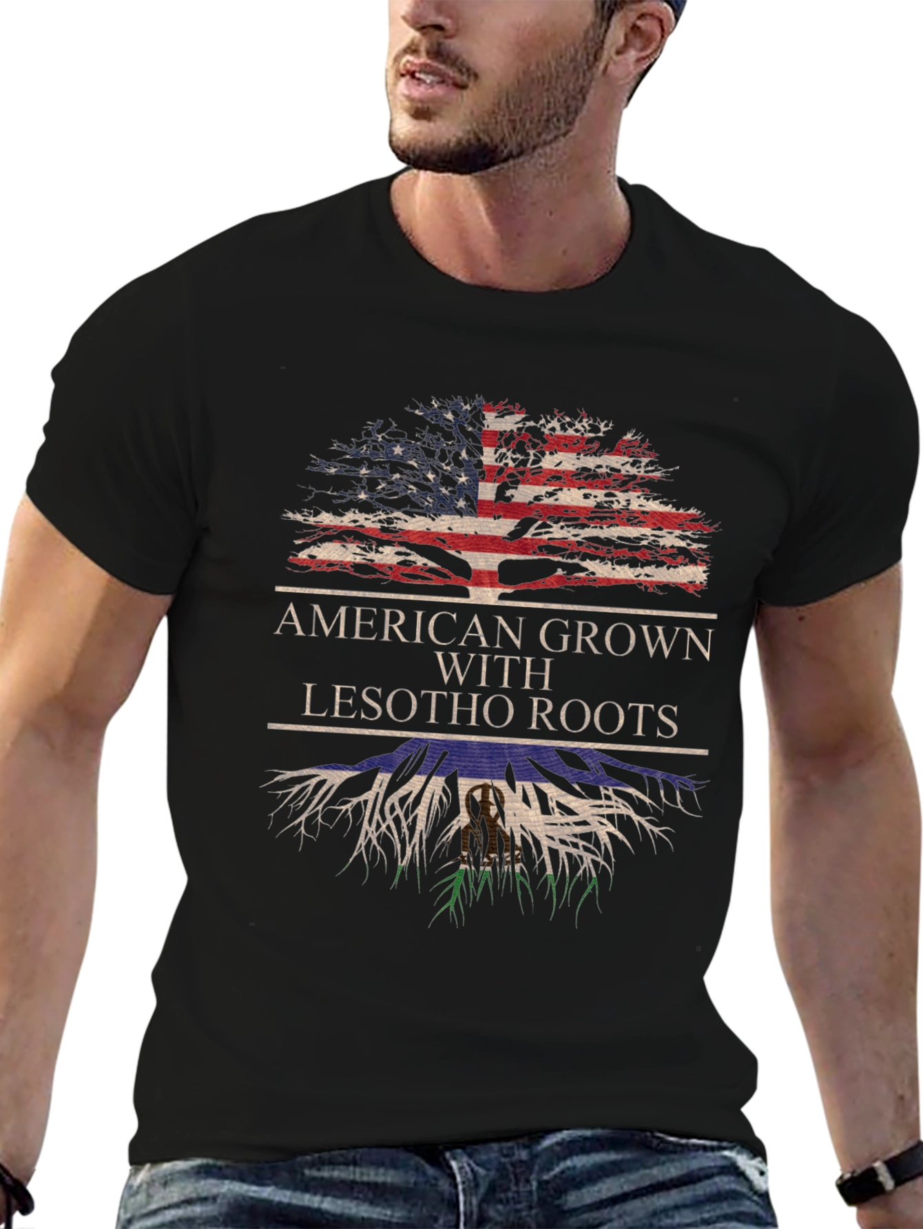 American Grown with Lesotho Roots T-Shirt