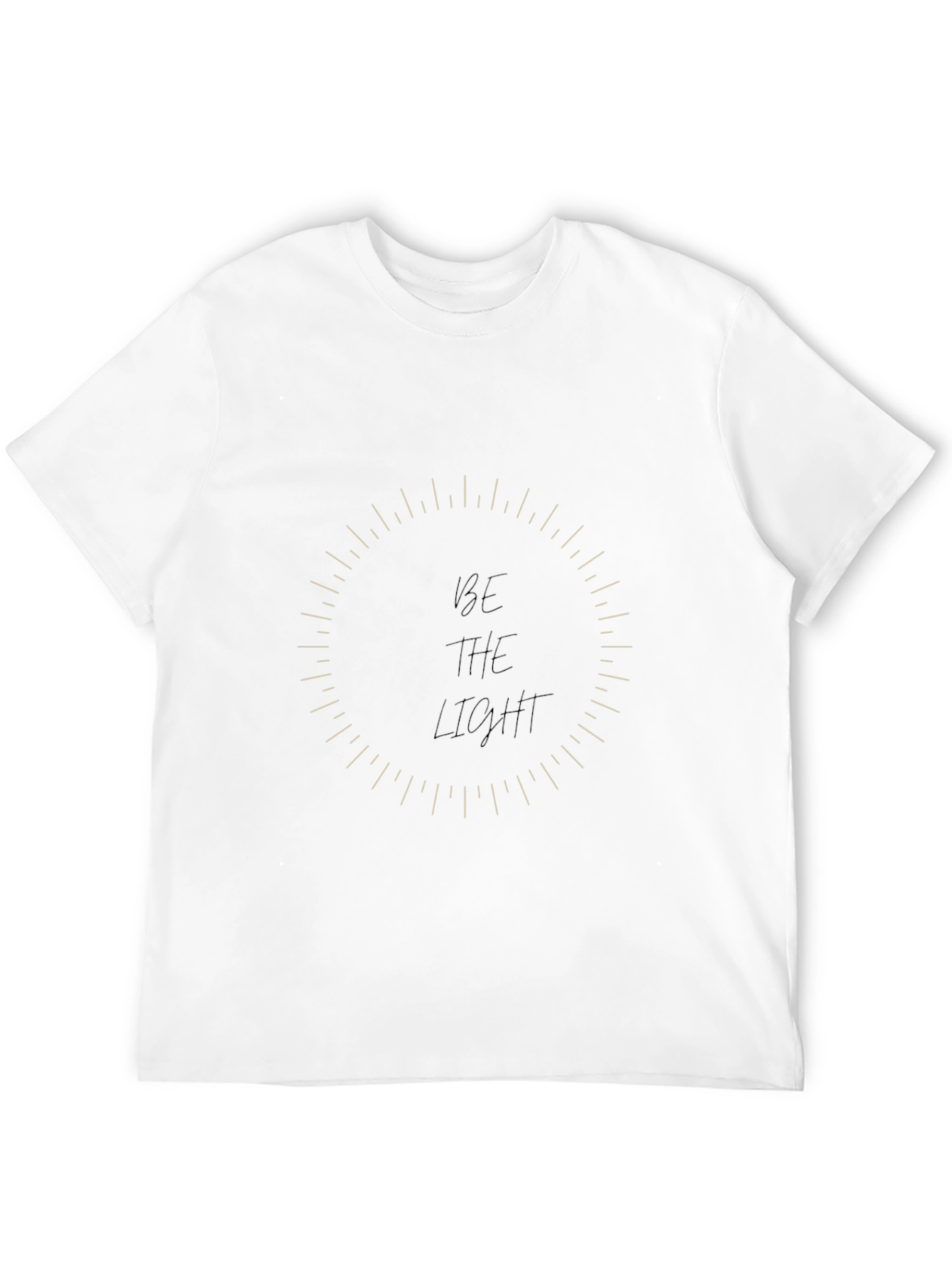 Be The Light Graphic Tee - Stylish Black T-Shirt