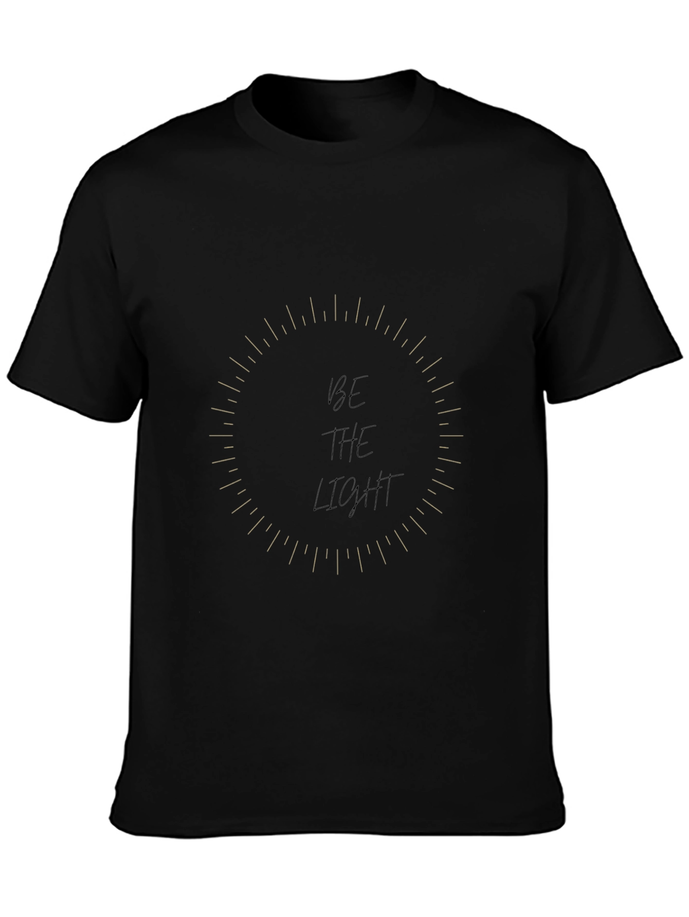 Be The Light Graphic Tee - Stylish Black T-Shirt