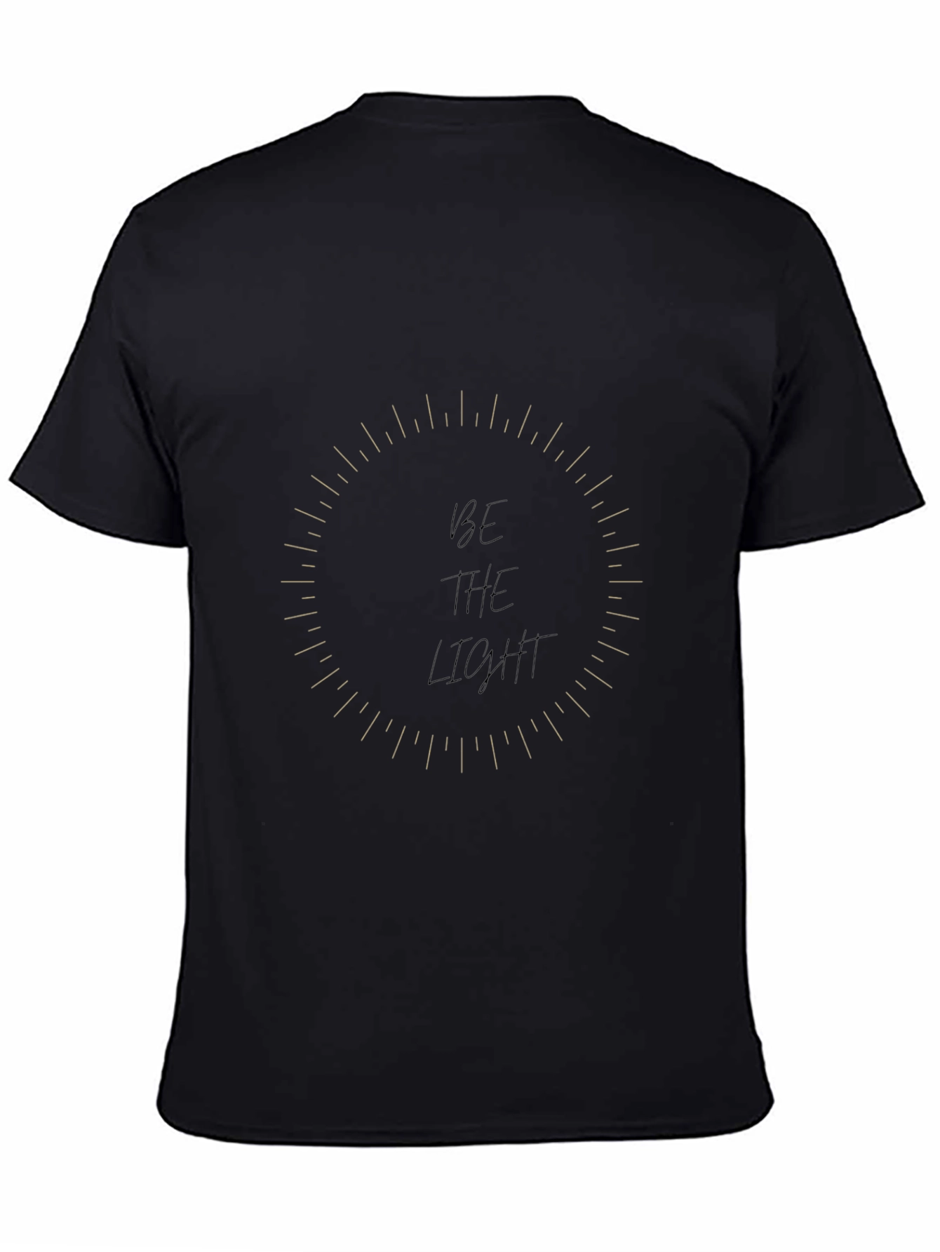 Be The Light Graphic Tee - Stylish Black T-Shirt