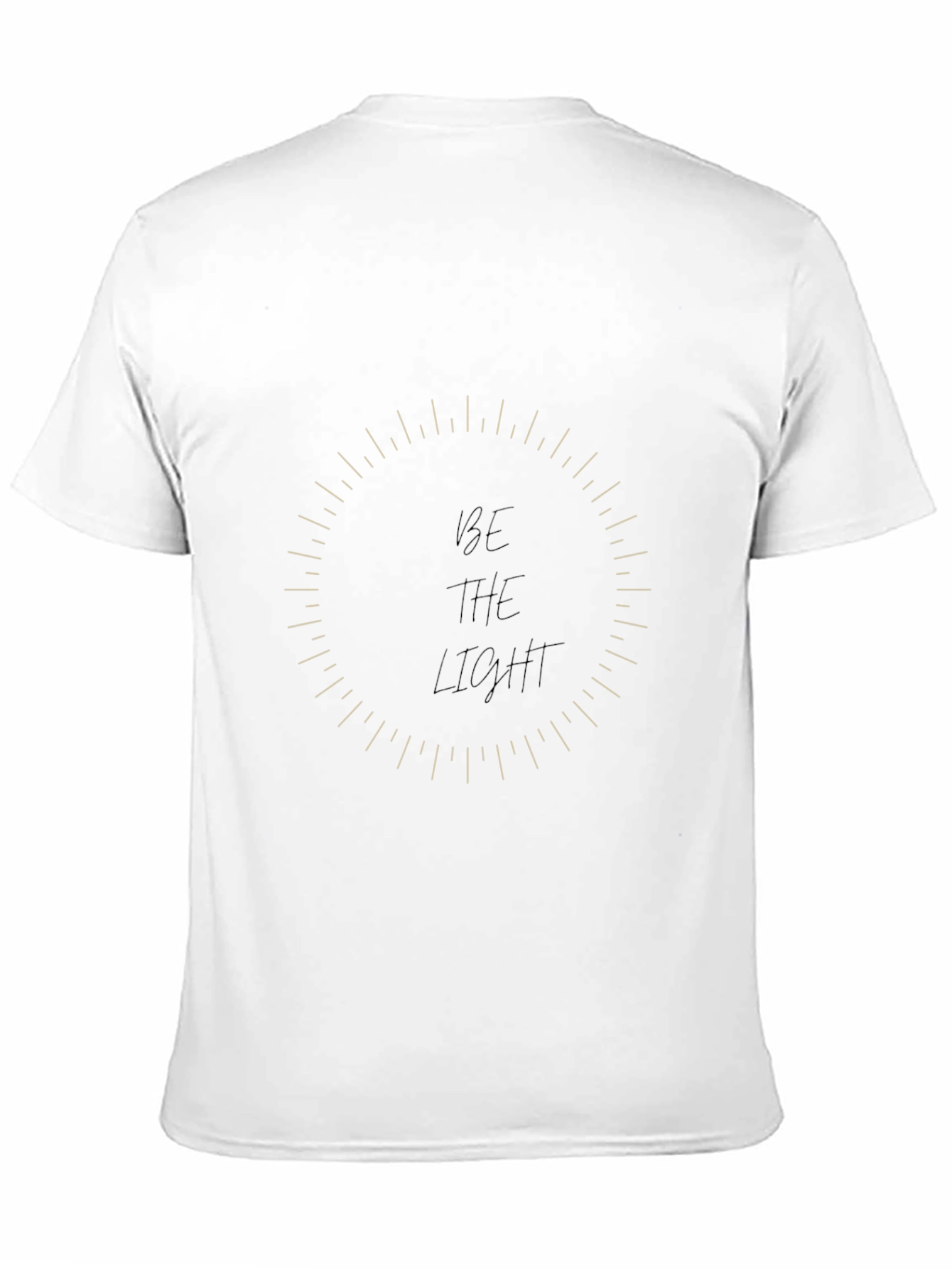 Be The Light Graphic Tee - Stylish Black T-Shirt