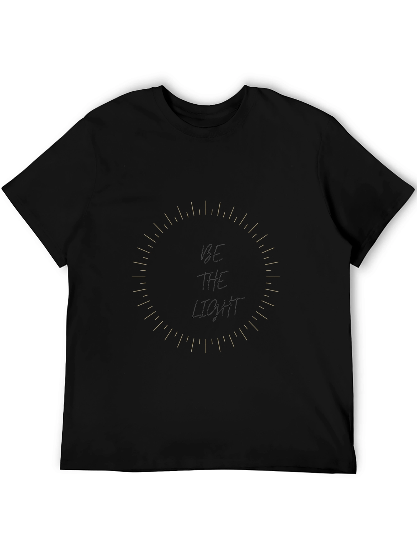 Be The Light Graphic Tee - Stylish Black T-Shirt