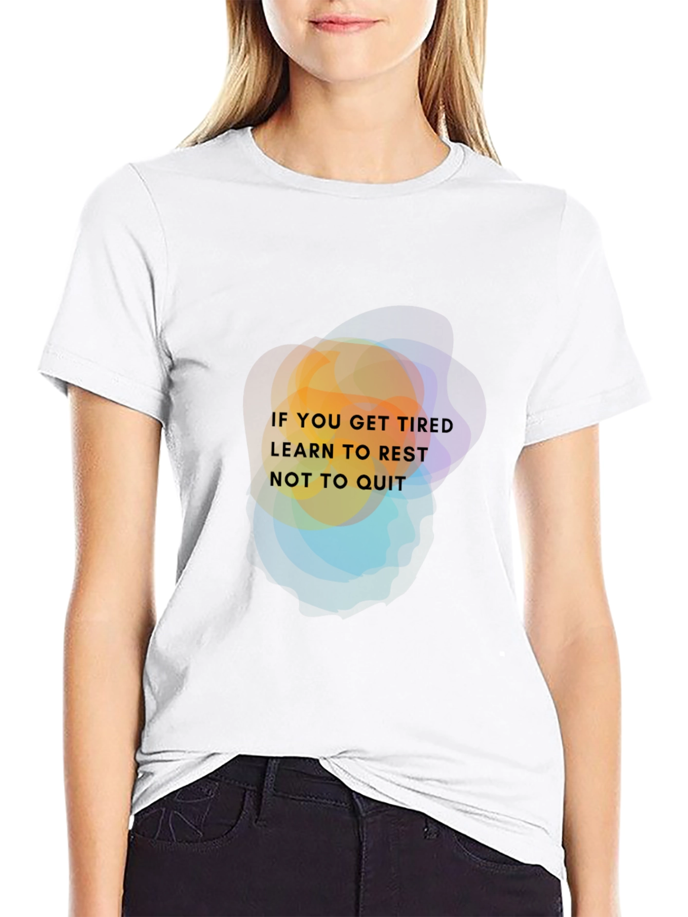 Inspirational Graphic T-Shirt: Learn to Rest