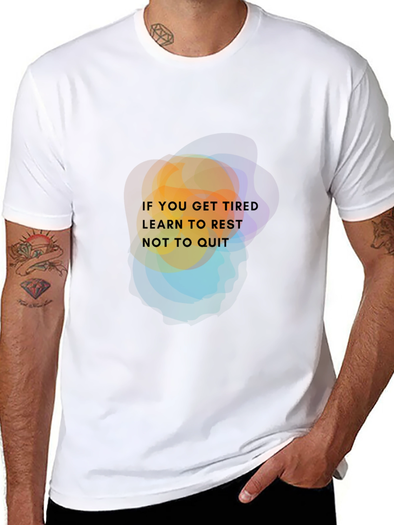 Inspirational Graphic T-Shirt: Learn to Rest