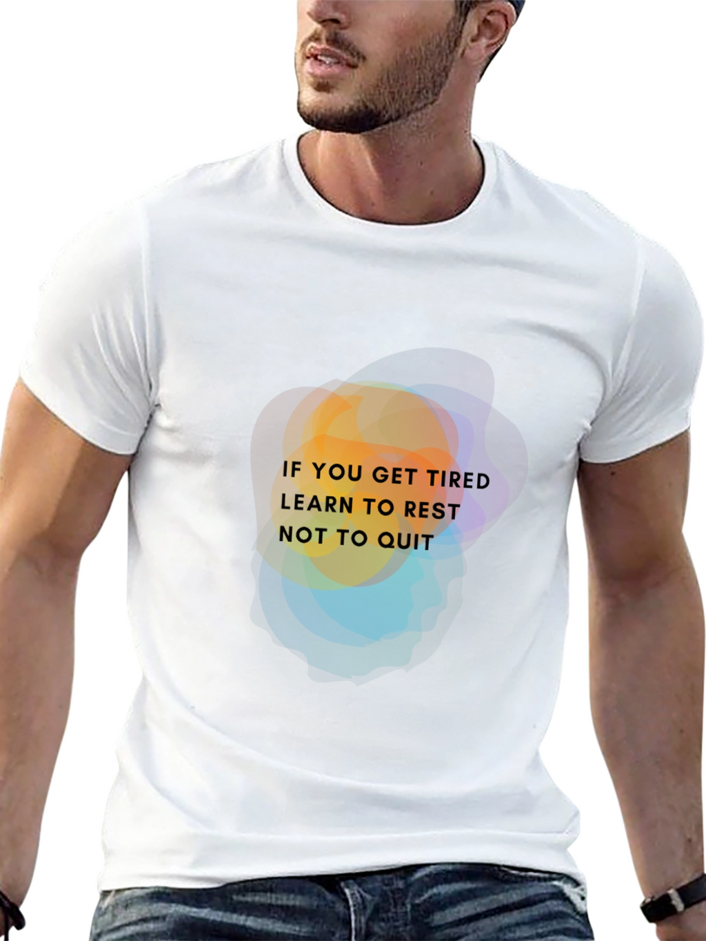 Inspirational Graphic T-Shirt: Learn to Rest