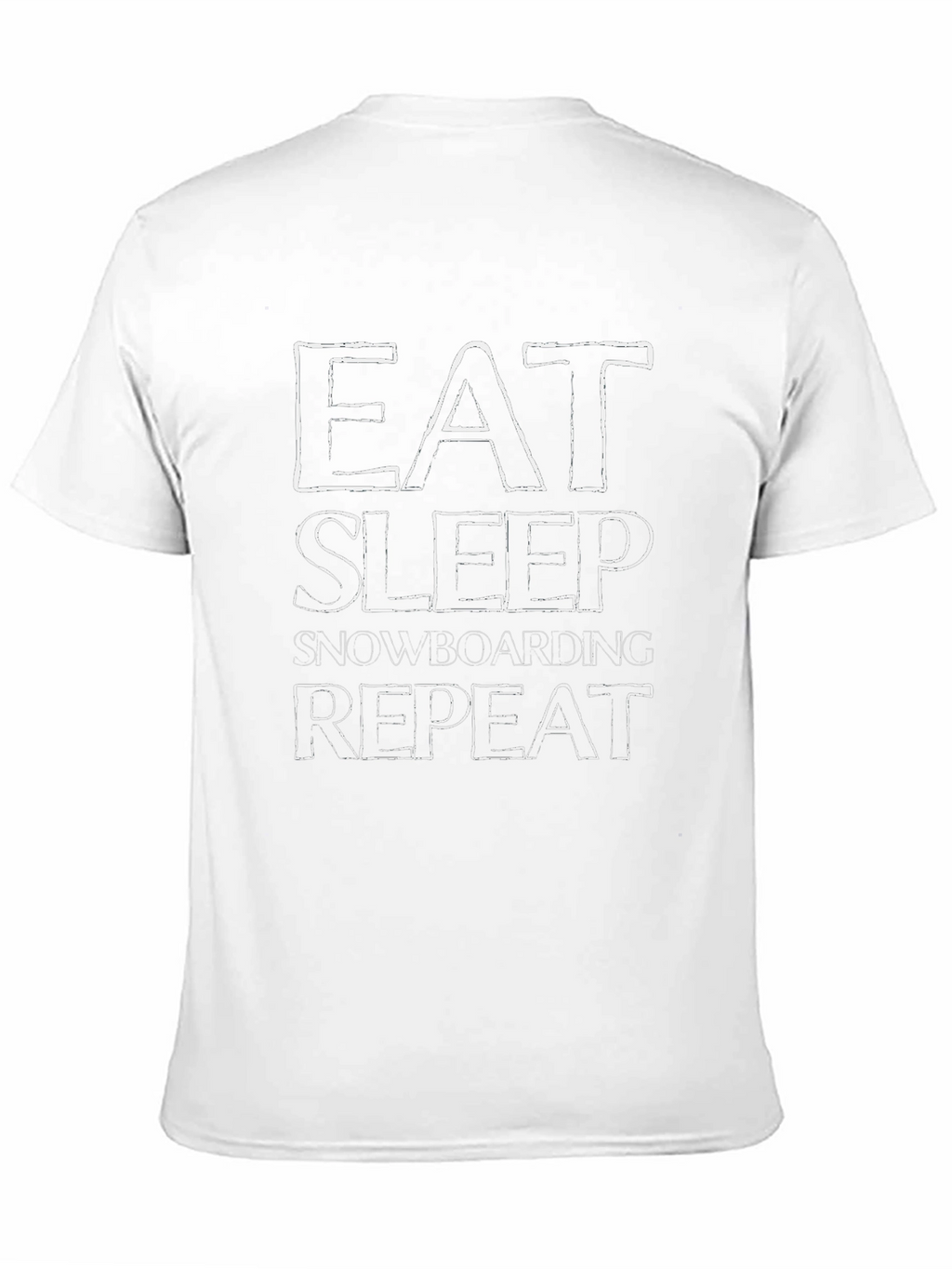 Eat Sleep Snowboarding Repeat Black T-Shirt