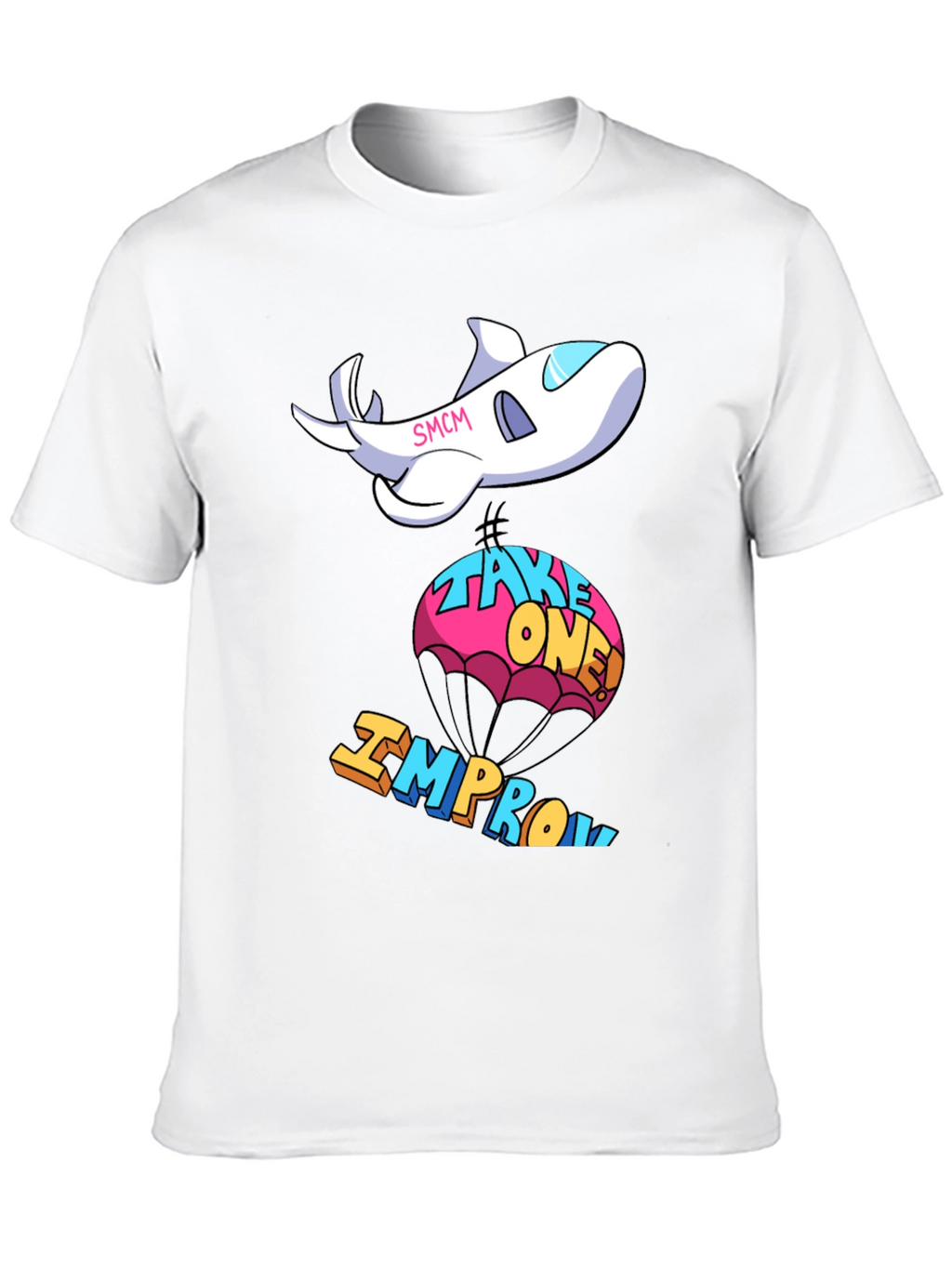Cartoon Airplane Improv T-Shirt