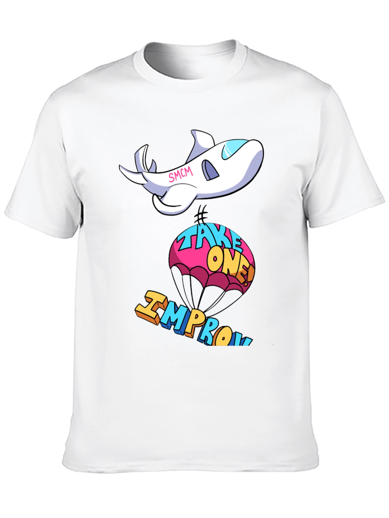 Cartoon Airplane Improv T-Shirt
