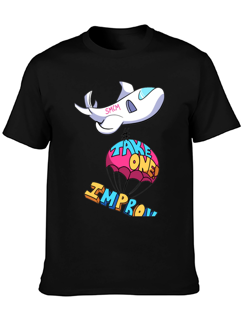 Cartoon Airplane Improv T-Shirt