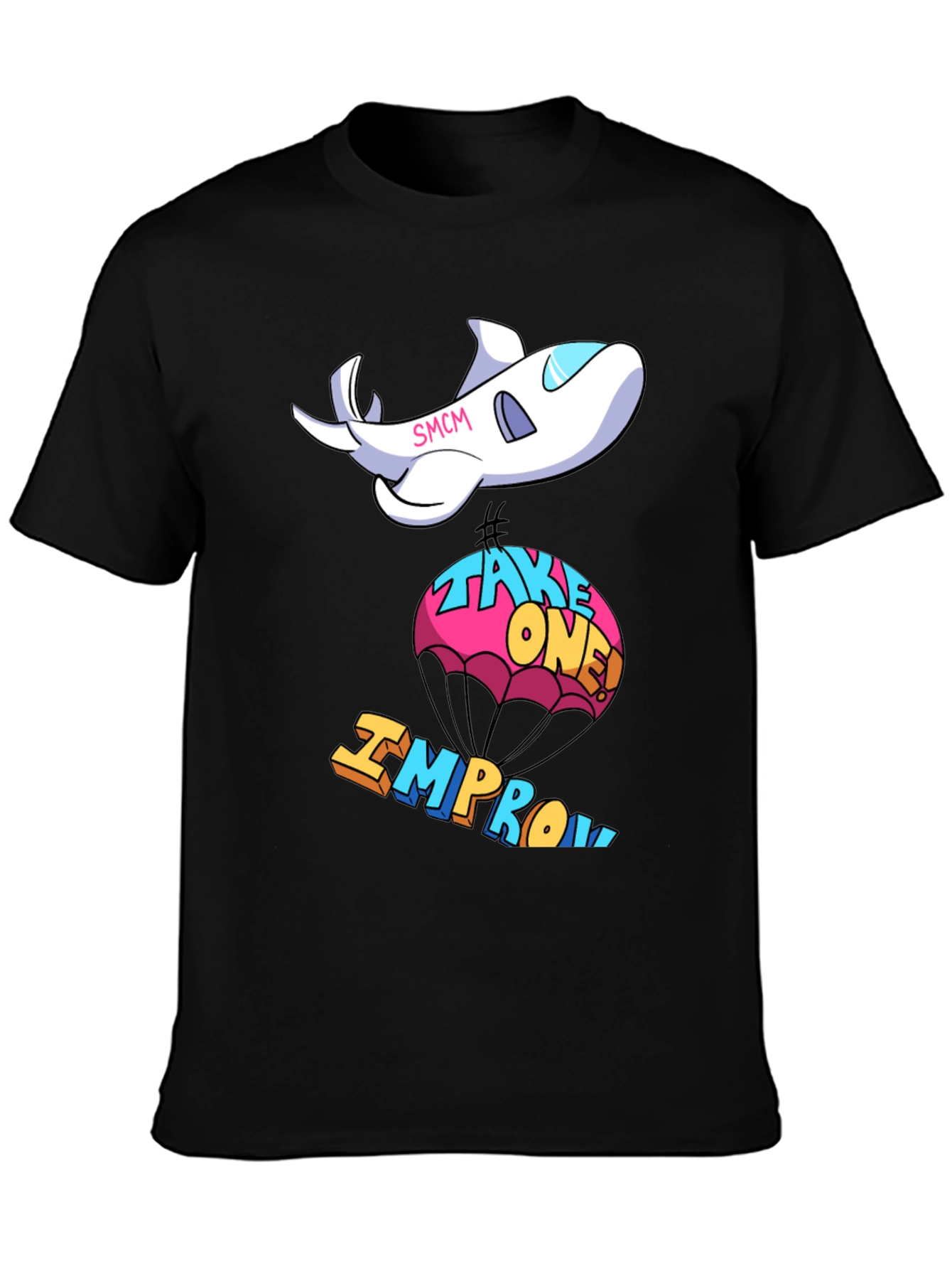 Cartoon Airplane Improv T-Shirt