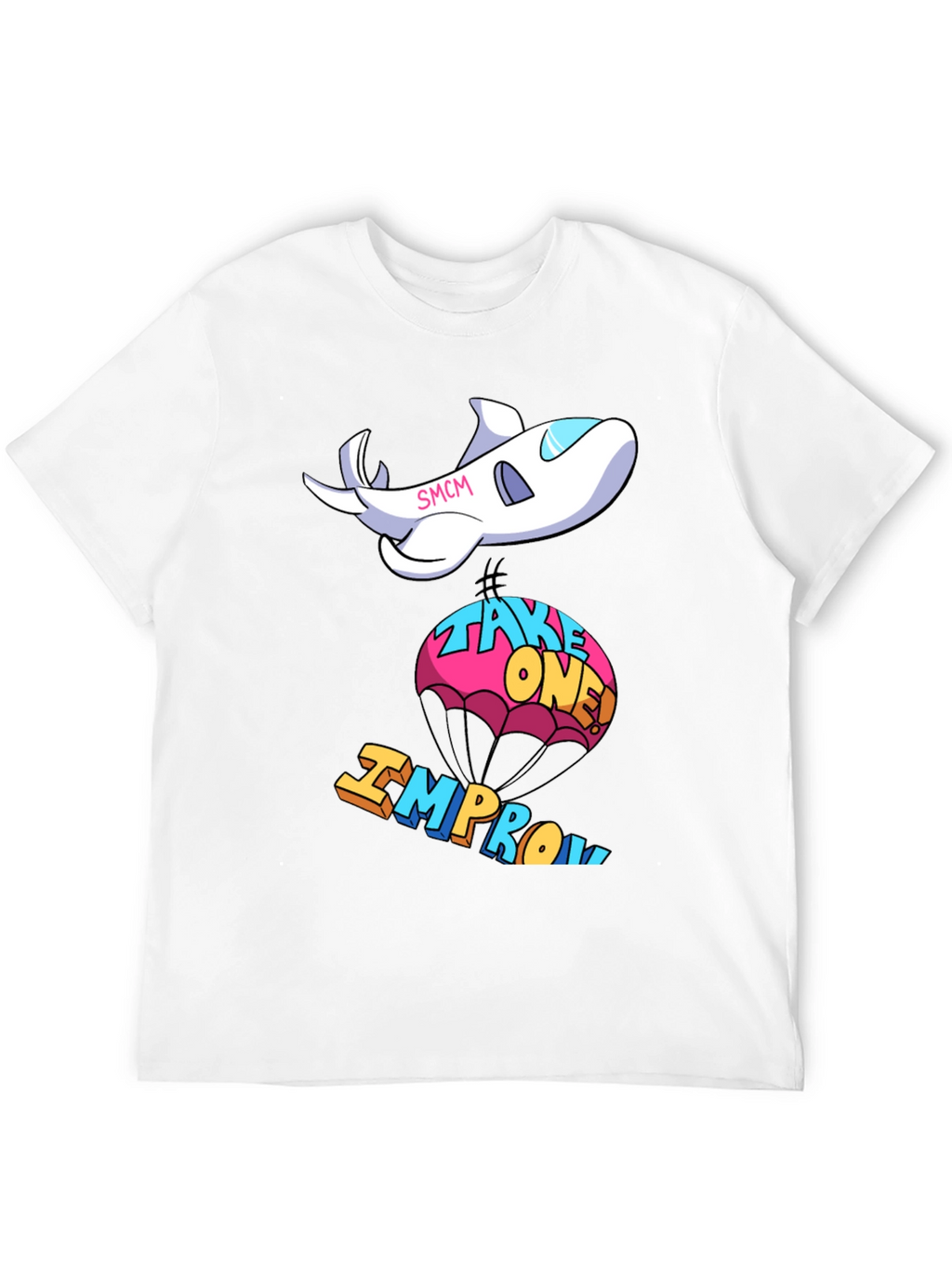 Cartoon Airplane Improv T-Shirt