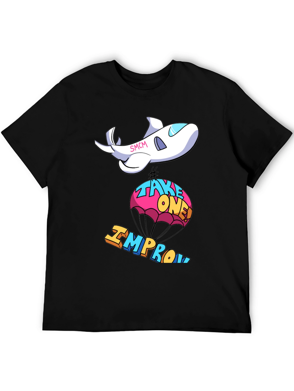 Cartoon Airplane Improv T-Shirt