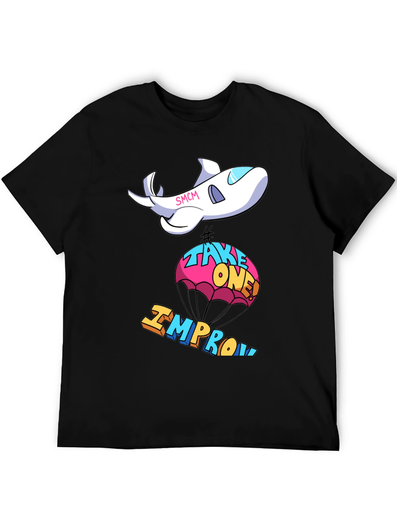 Cartoon Airplane Improv T-Shirt