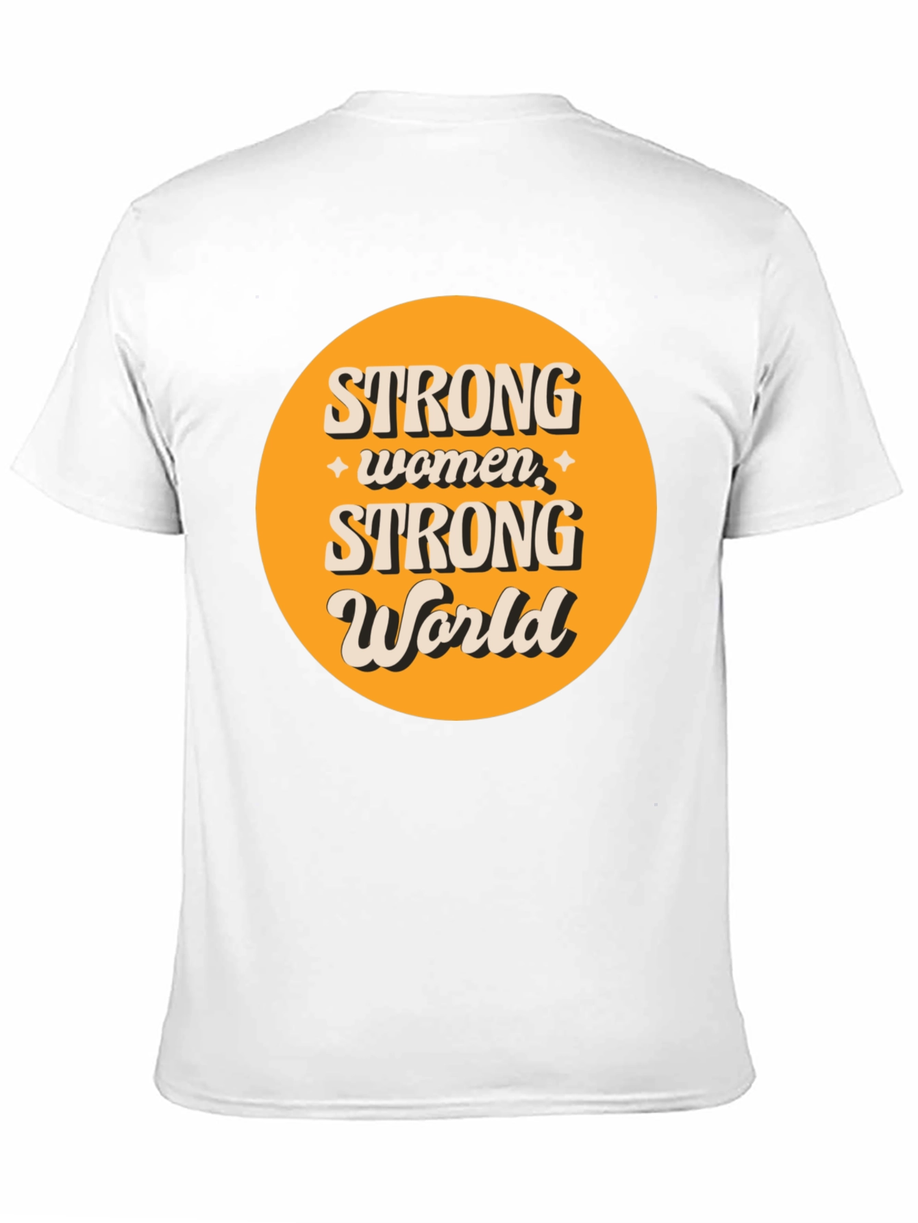 Strong Women Strong World Graphic Tee - Black
