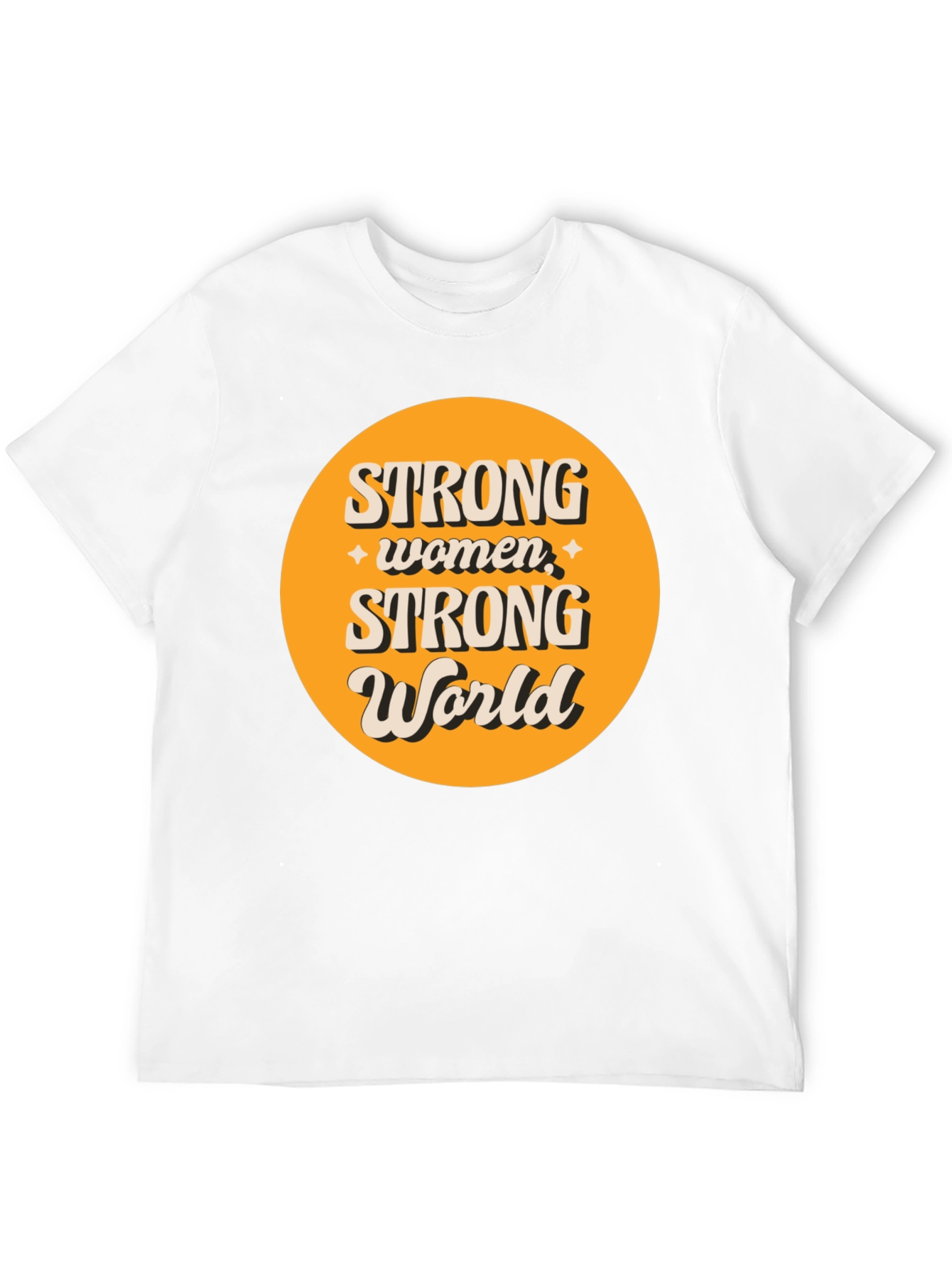 Strong Women Strong World Graphic Tee - Black