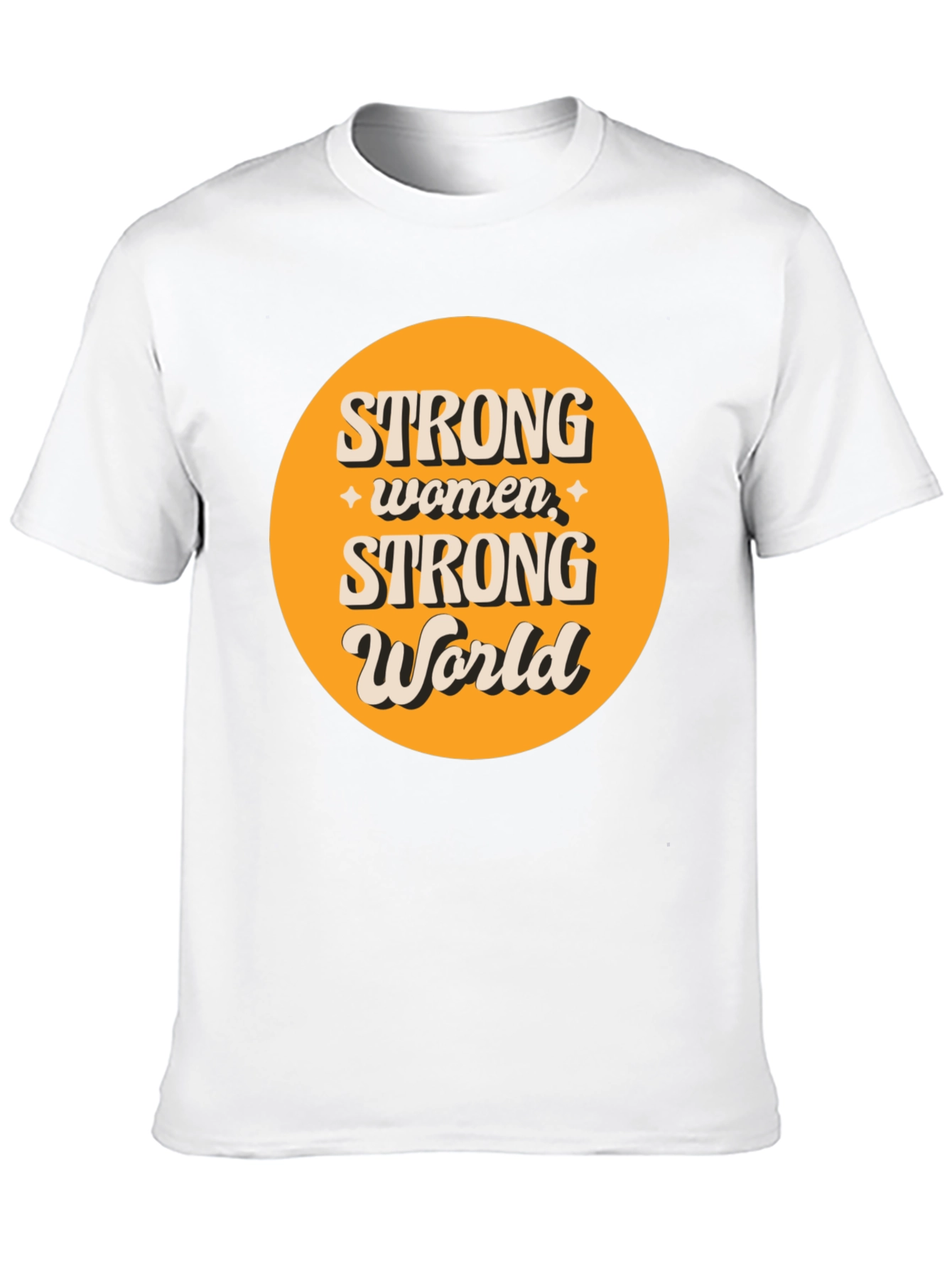 Strong Women Strong World Graphic Tee - Black