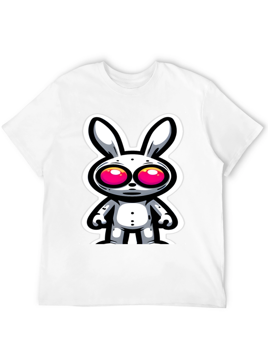 Cartoon Bunny Graphic Tee - Unique Style