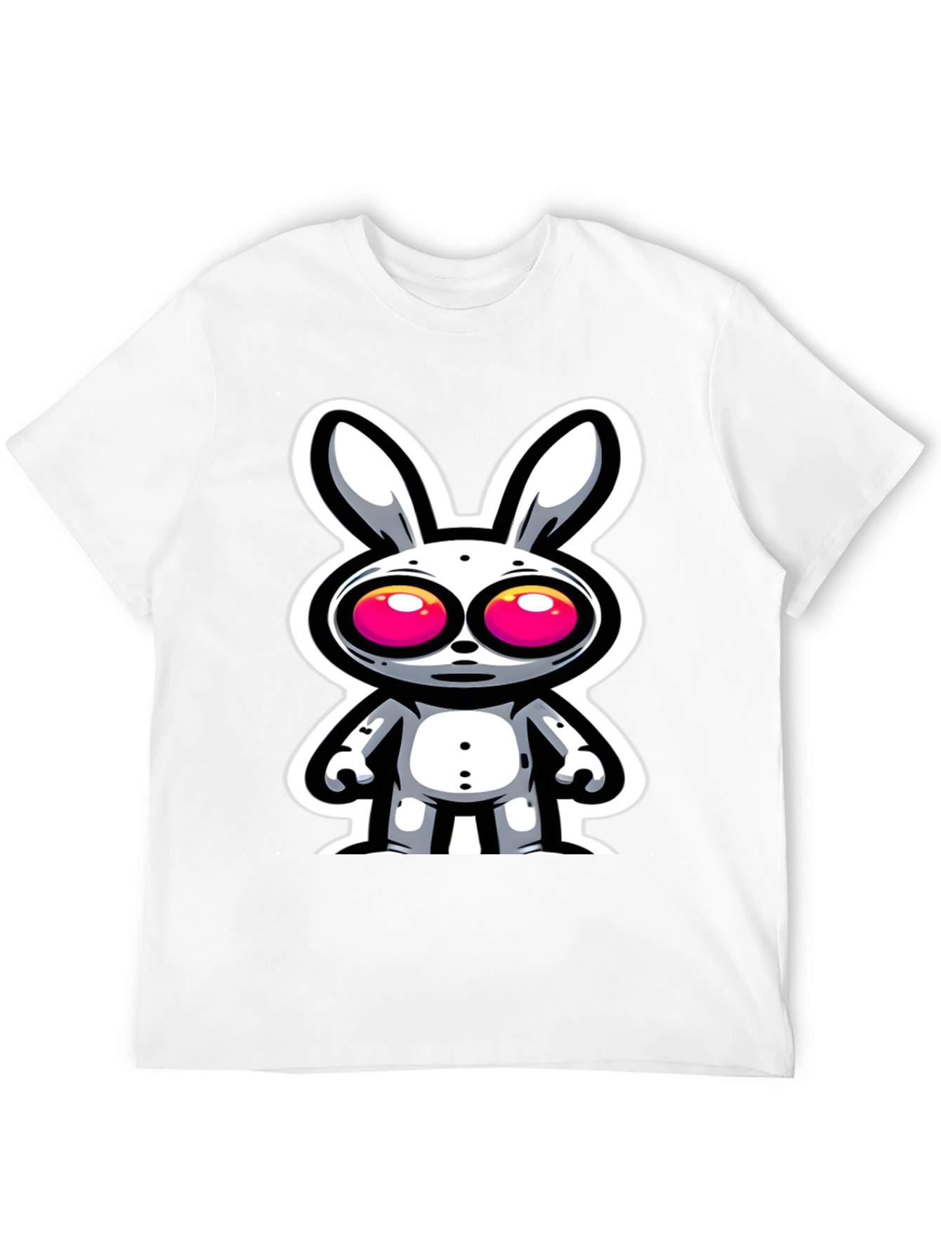Cartoon Bunny Graphic Tee - Unique Style