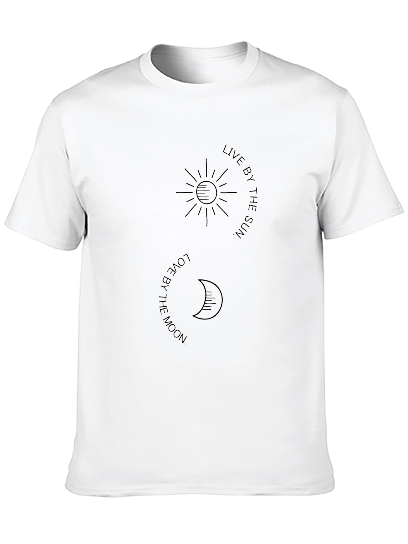 Sun & Moon Graphic Tee - Live by the Sun Love by the Moon