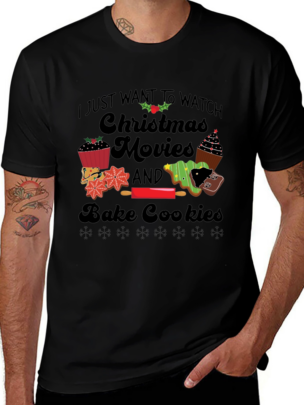 Christmas Movie Baking T-Shirt - Holiday Apparel