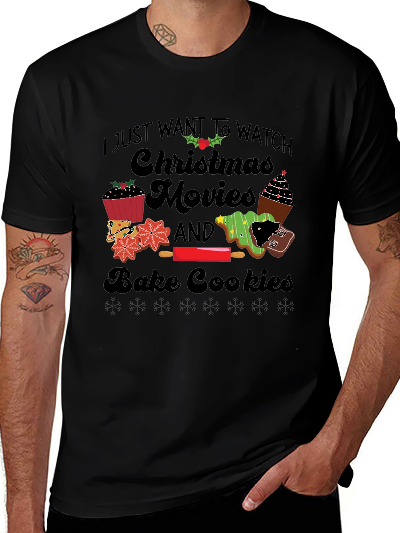 Christmas Movie Baking T-Shirt - Holiday Apparel