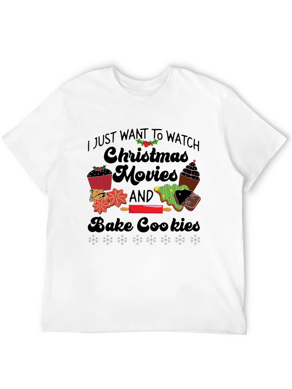 Christmas Movie Baking T-Shirt - Holiday Apparel