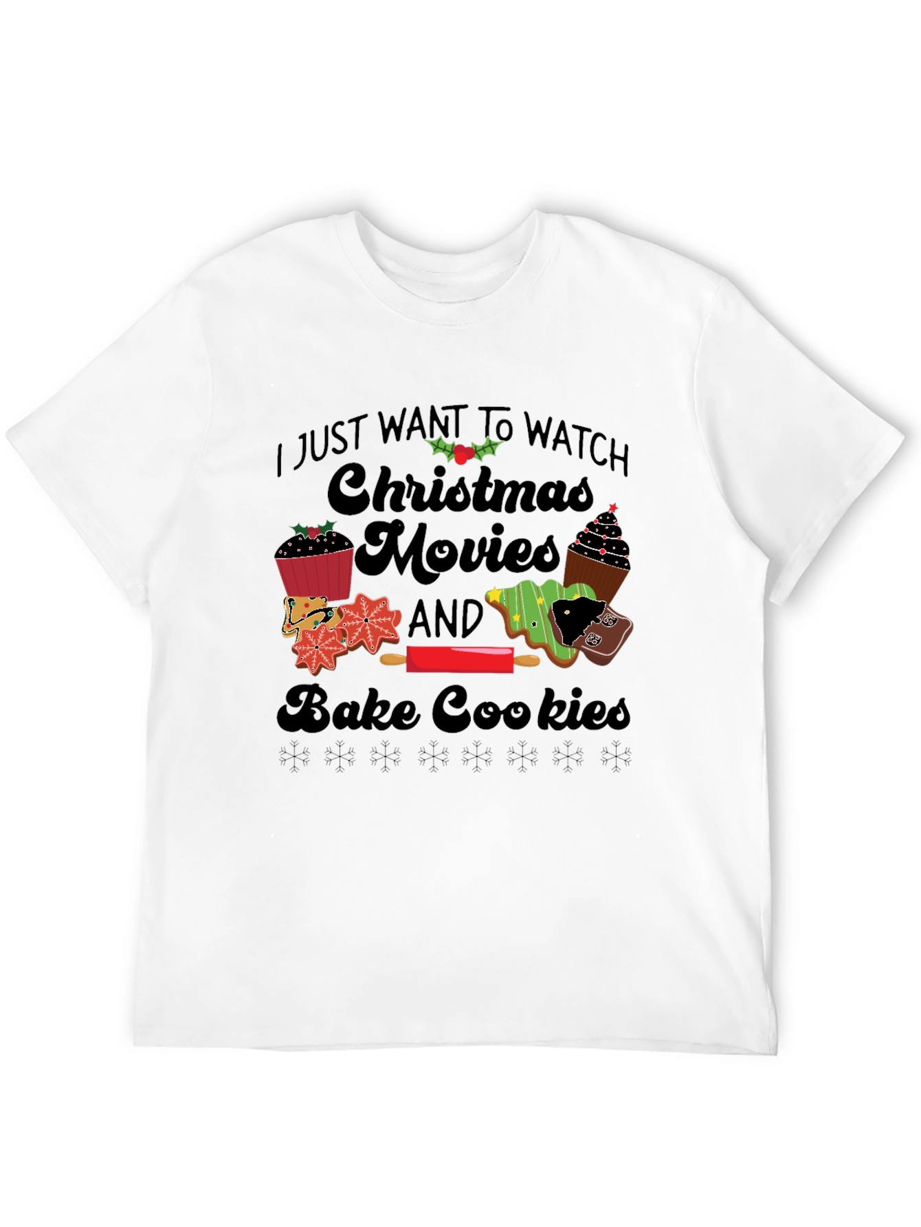 Christmas Movie Baking T-Shirt - Holiday Apparel