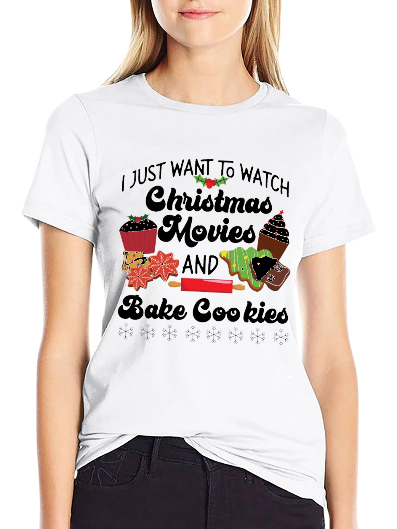 Christmas Movie Baking T-Shirt - Holiday Apparel