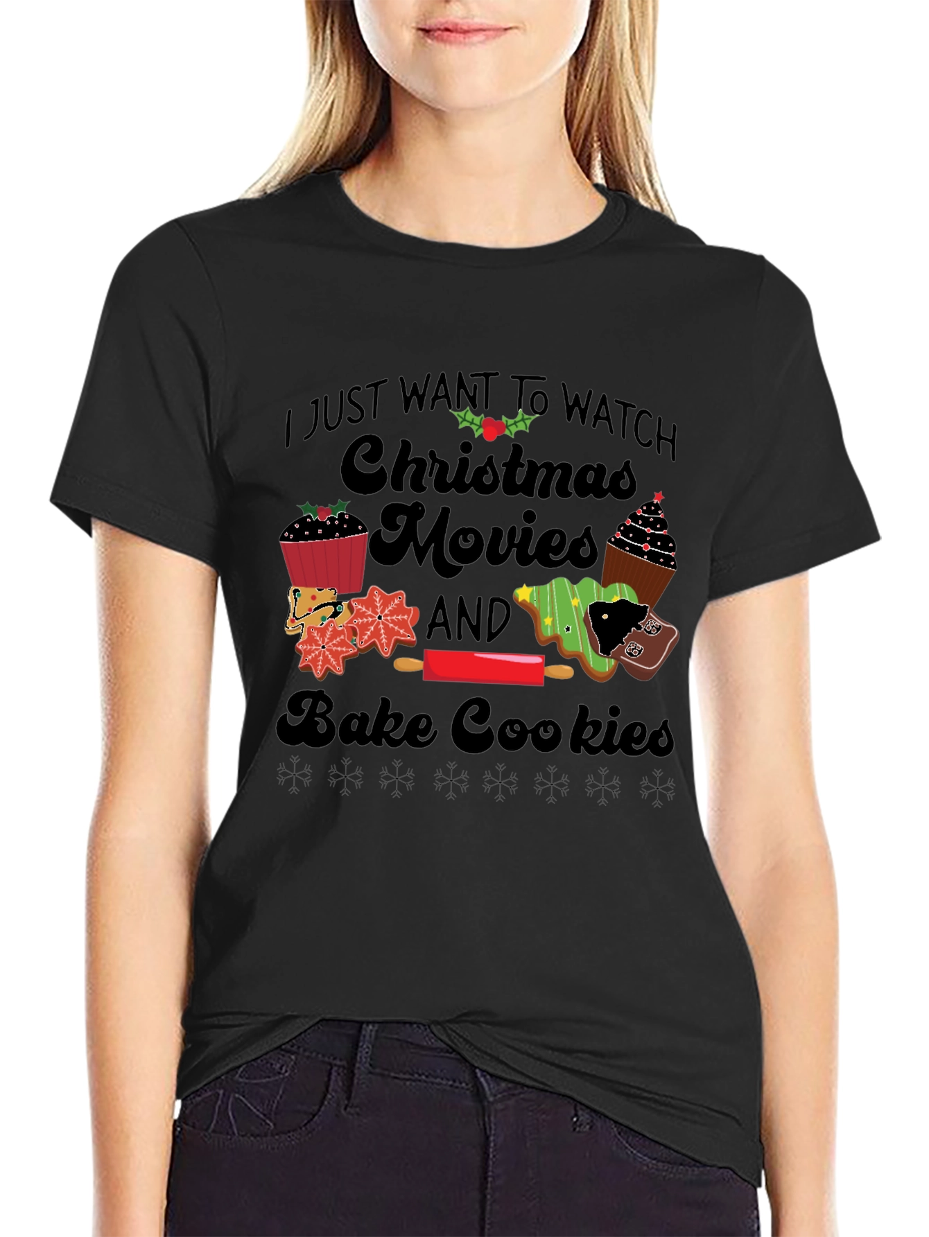 Christmas Movie Baking T-Shirt - Holiday Apparel