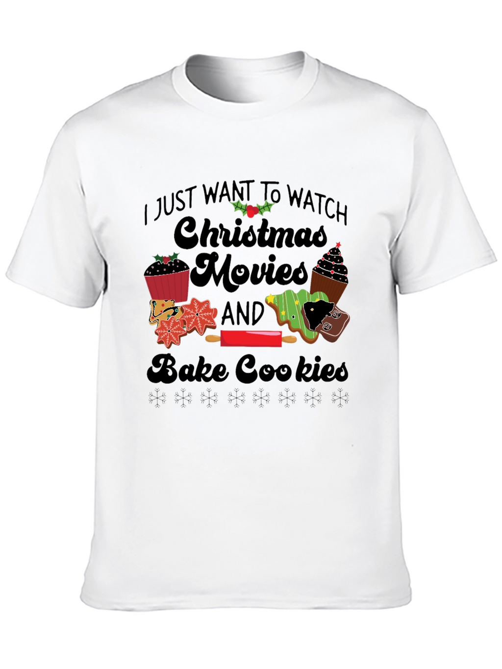 Christmas Movie Baking T-Shirt - Holiday Apparel