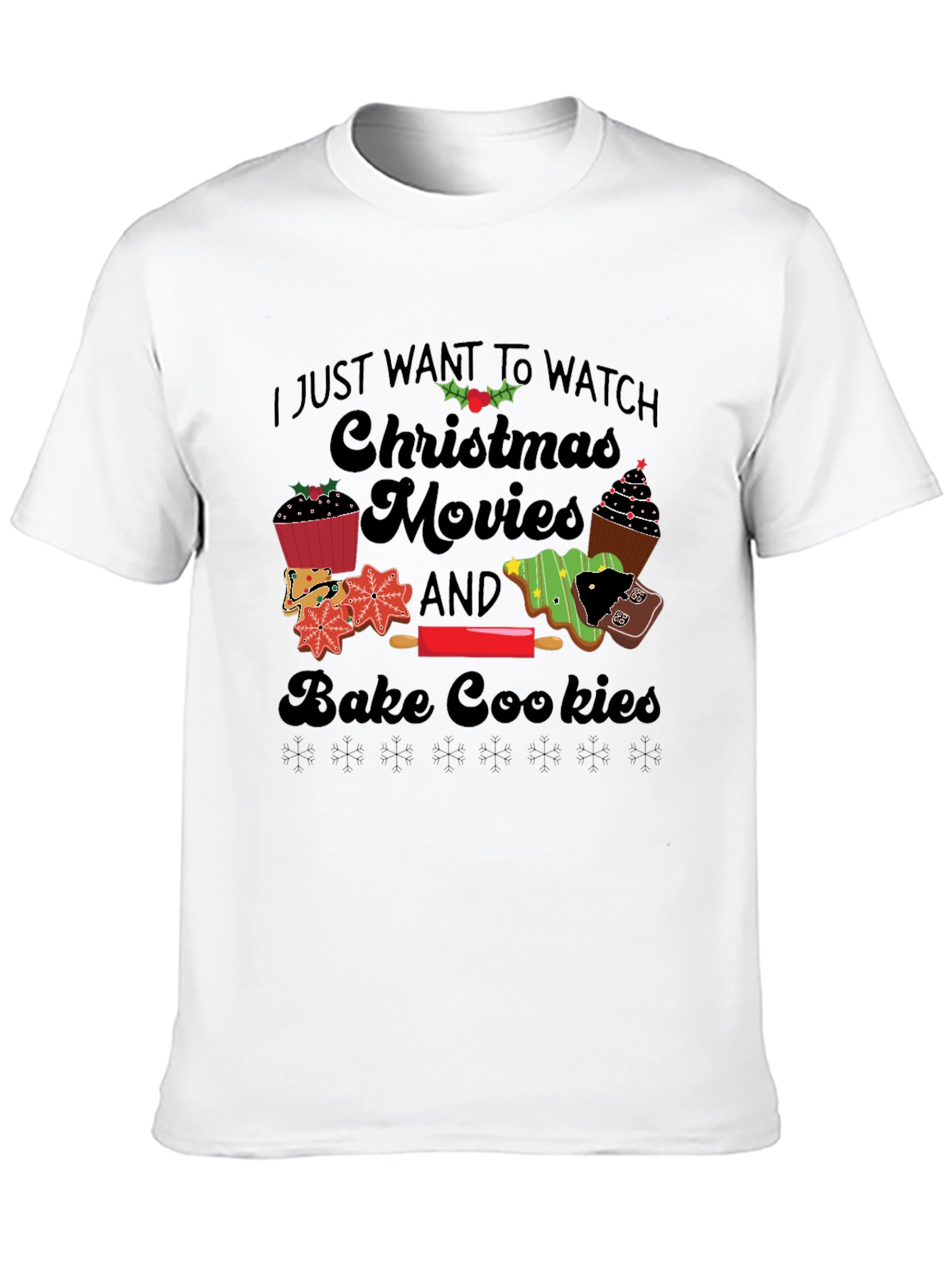 Christmas Movie Baking T-Shirt - Holiday Apparel