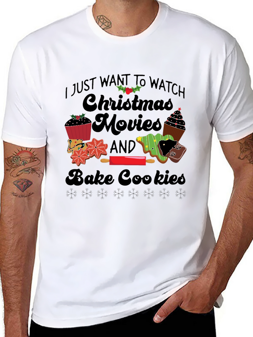 Christmas Movie Baking T-Shirt - Holiday Apparel