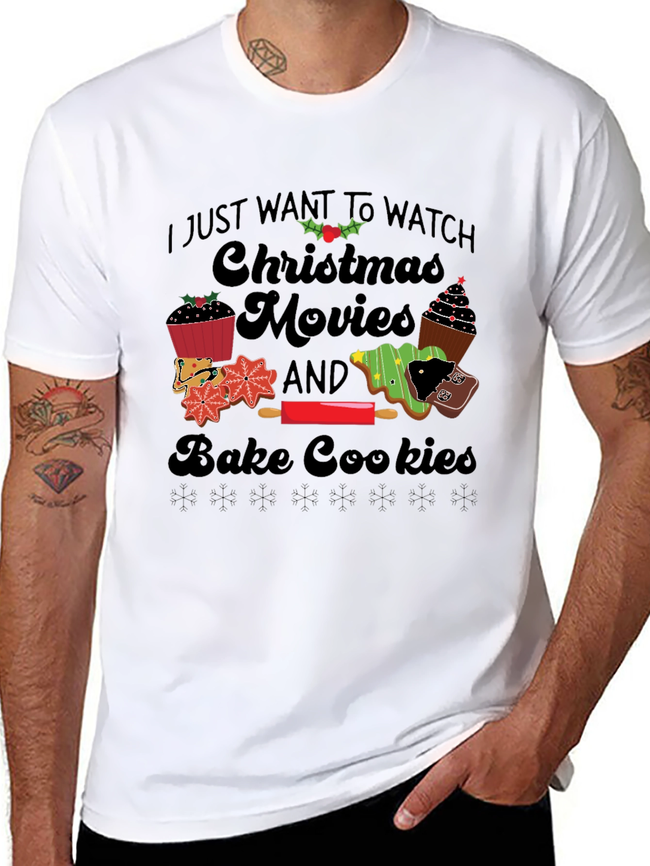 Christmas Movie Baking T-Shirt - Holiday Apparel