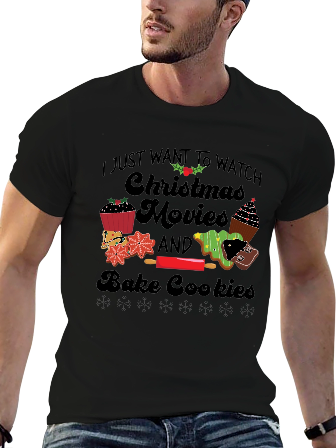 Christmas Movie Baking T-Shirt - Holiday Apparel