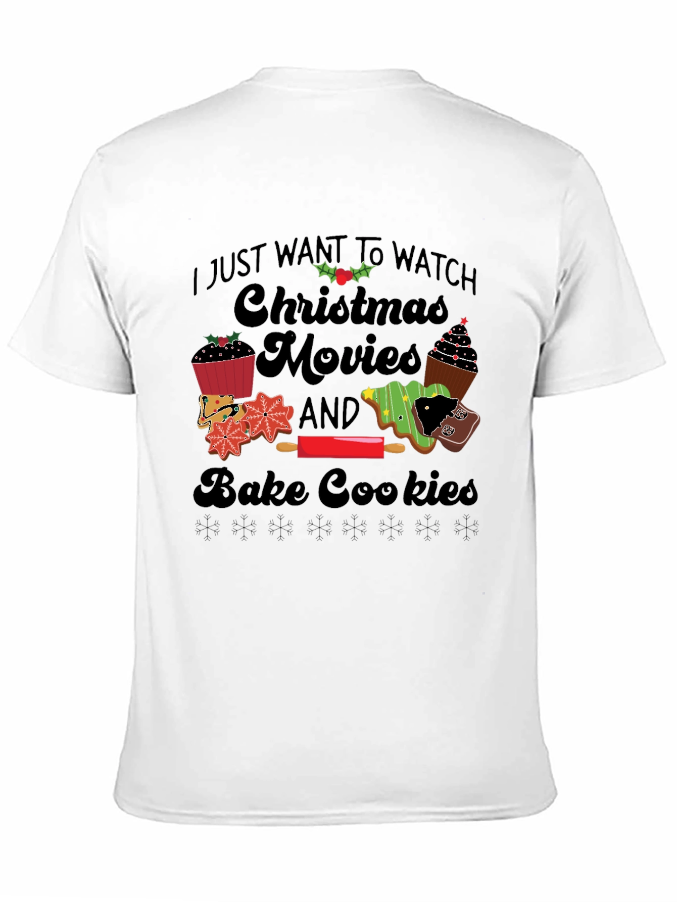 Christmas Movie Baking T-Shirt - Holiday Apparel