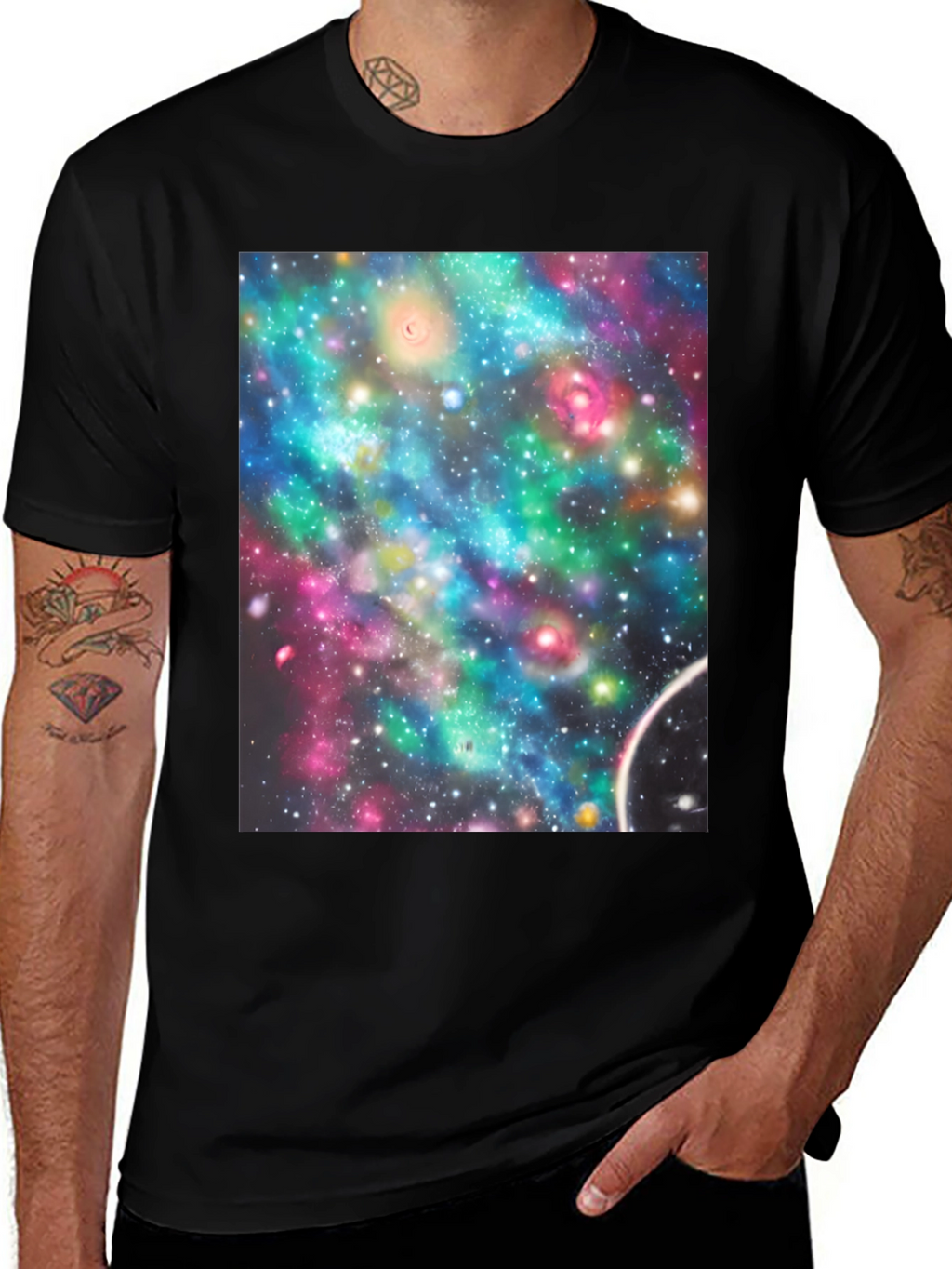 Cosmic Nebula T-Shirt - Galaxy Print Tee