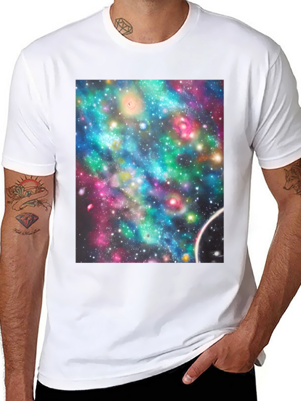 Cosmic Nebula T-Shirt - Galaxy Print Tee