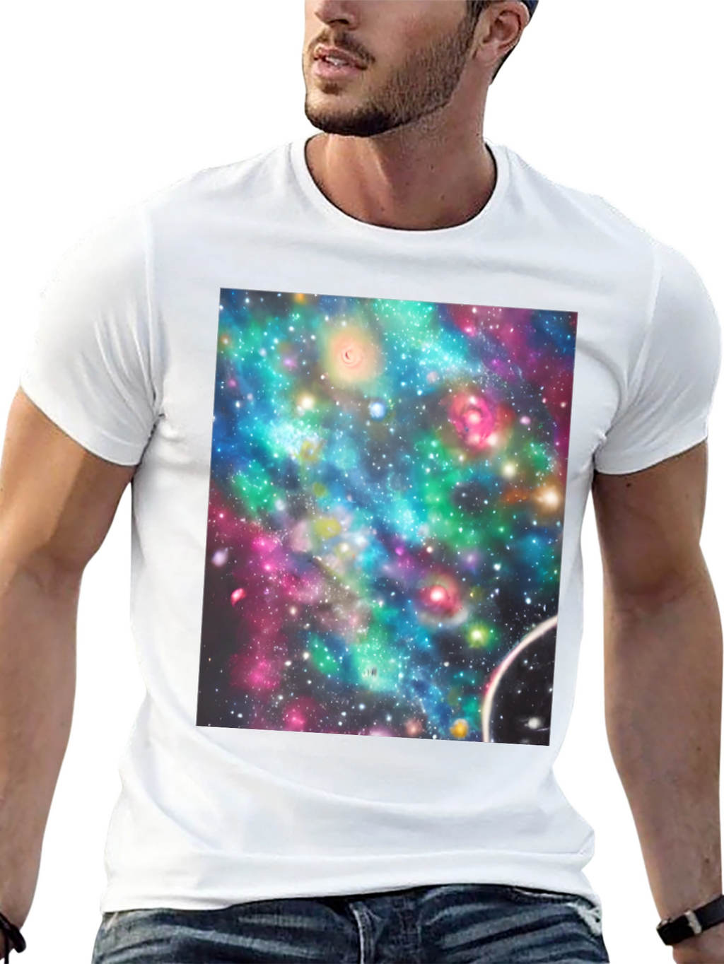 Cosmic Nebula T-Shirt - Galaxy Print Tee