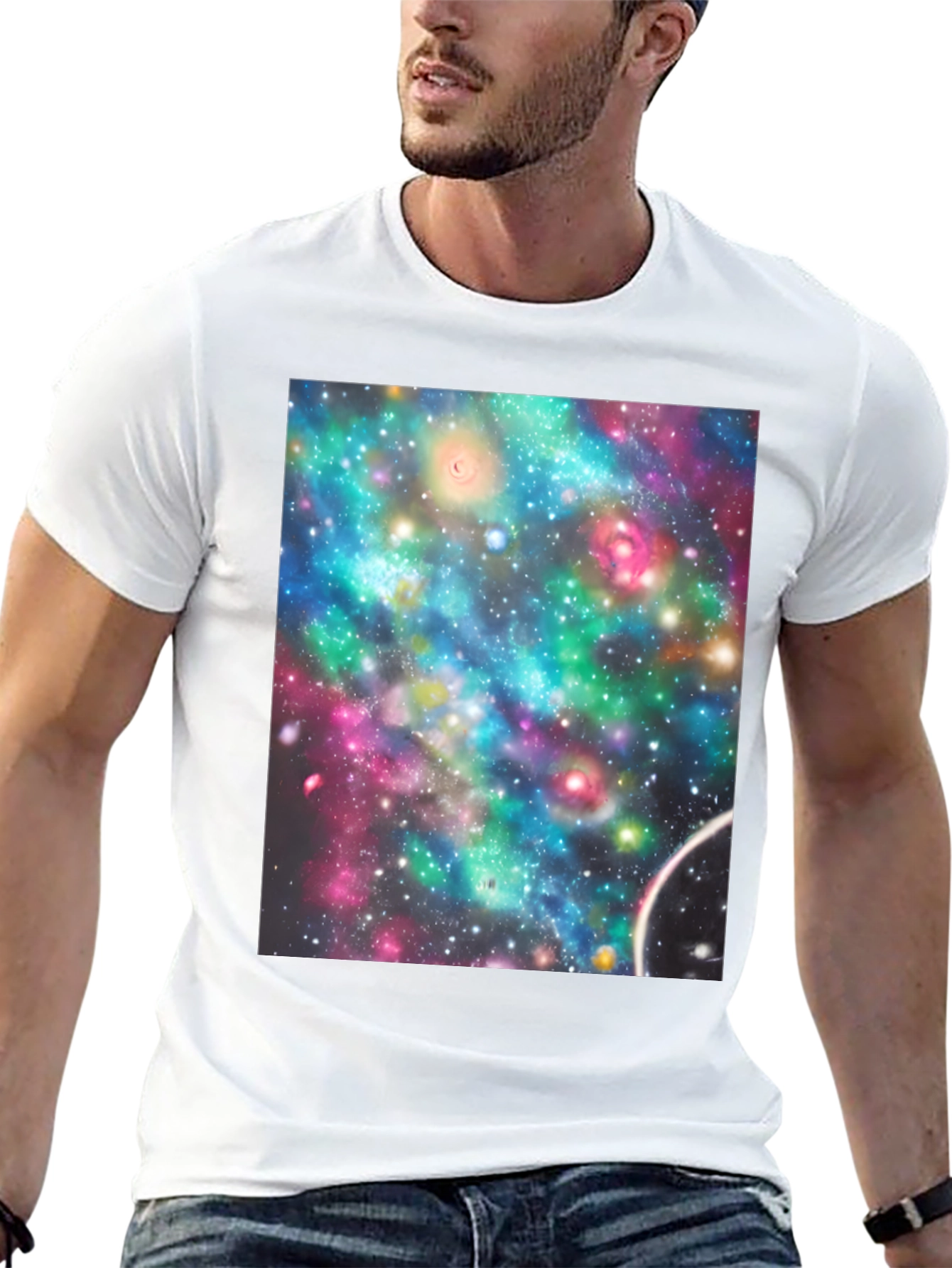 Cosmic Nebula T-Shirt - Galaxy Print Tee
