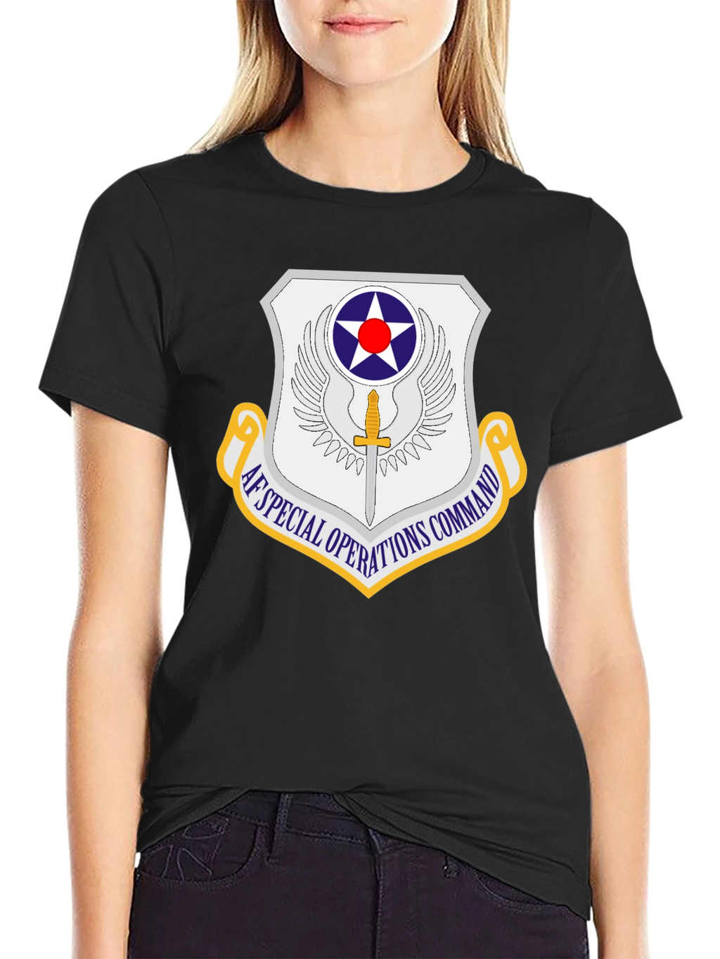 AF Special Operations Command Black T-Shirt