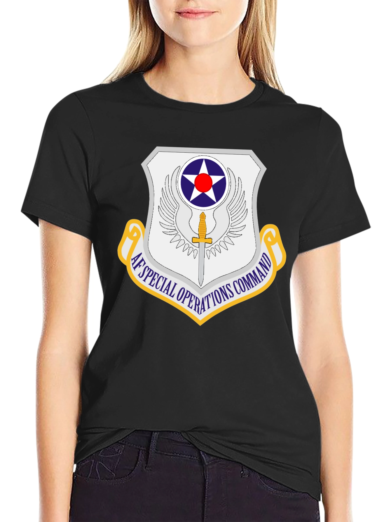 AF Special Operations Command Black T-Shirt