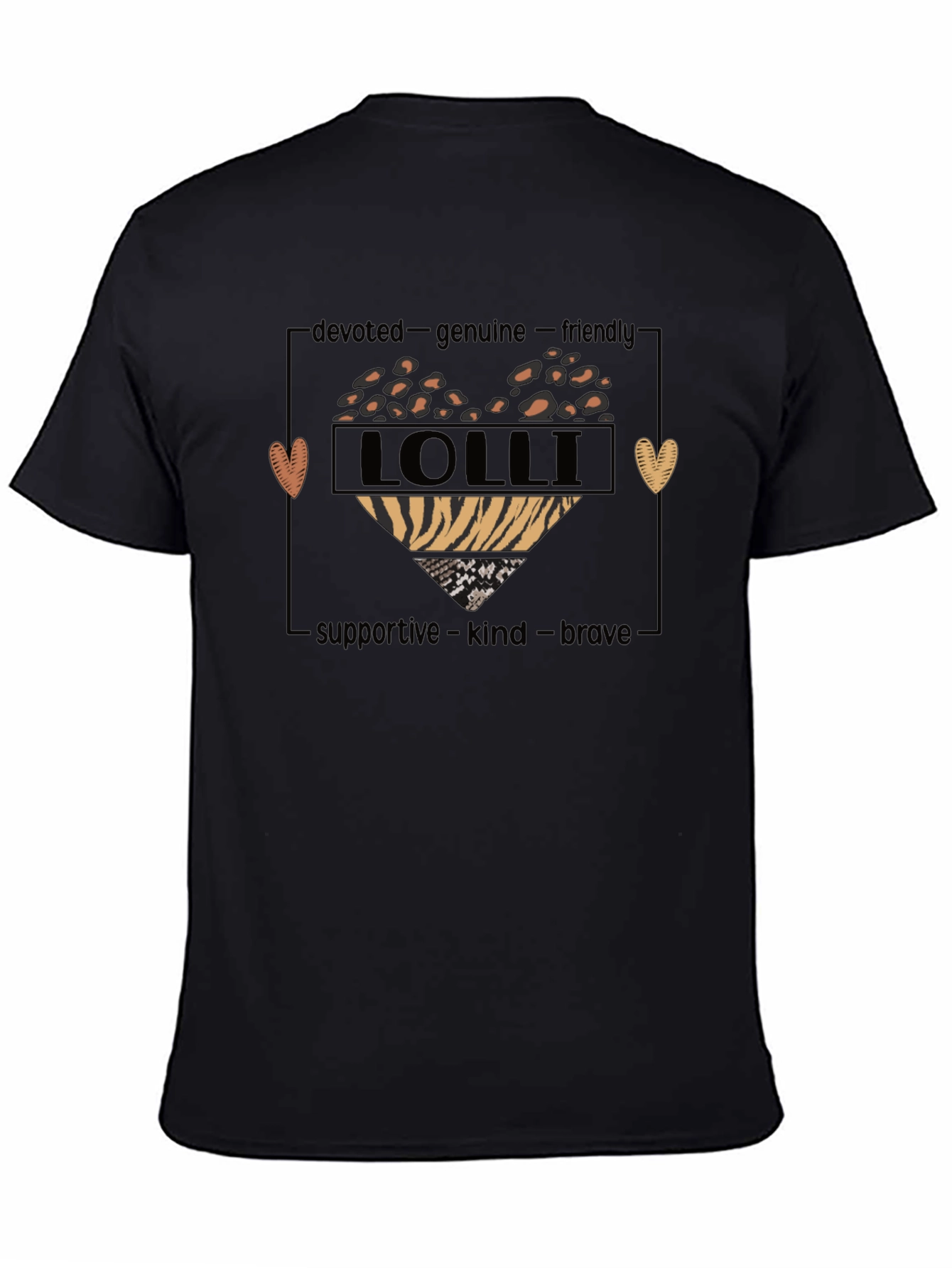 Lolli Heart Graphic Tee - Devoted Genuine & Supportive
