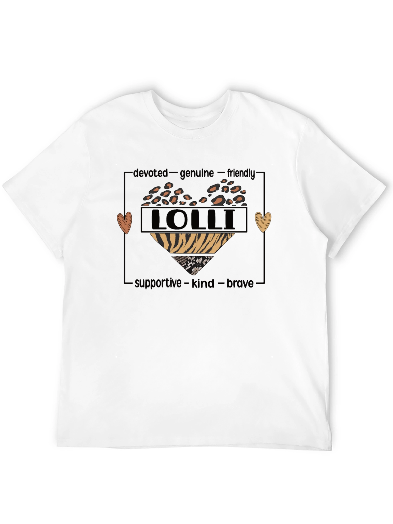 Lolli Heart Graphic Tee - Devoted Genuine & Supportive