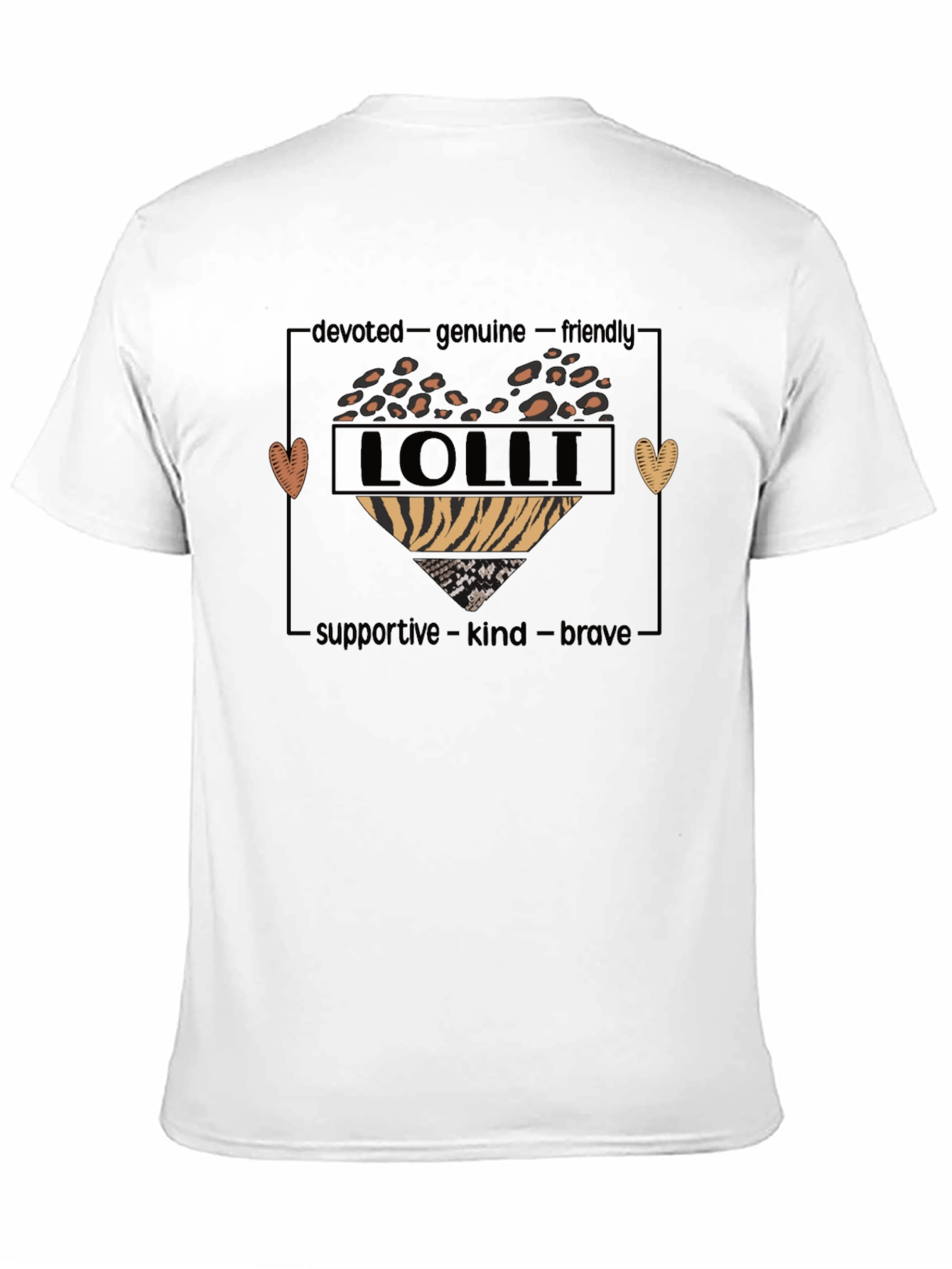 Lolli Heart Graphic Tee - Devoted Genuine & Supportive
