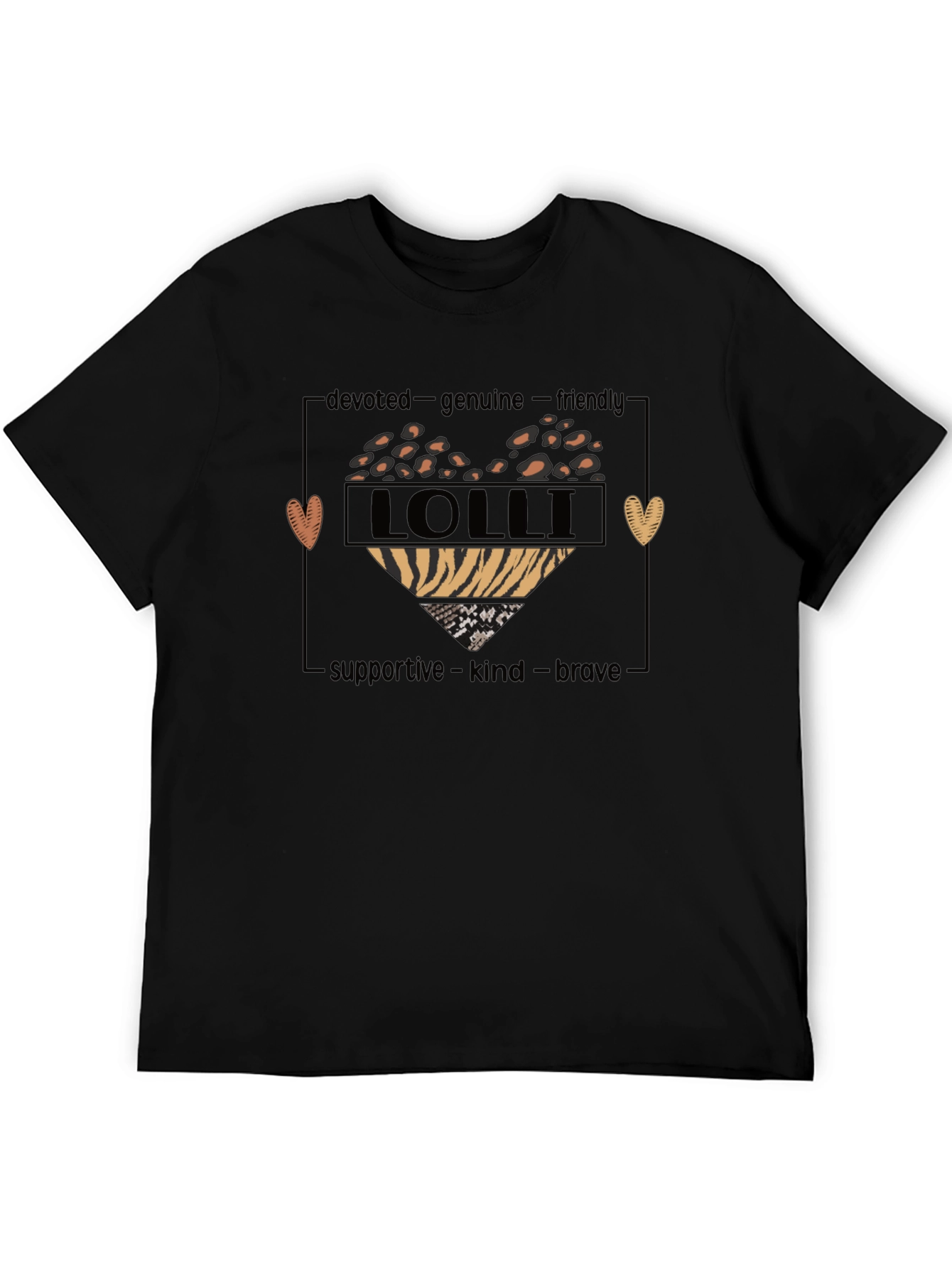 Lolli Heart Graphic Tee - Devoted Genuine & Supportive
