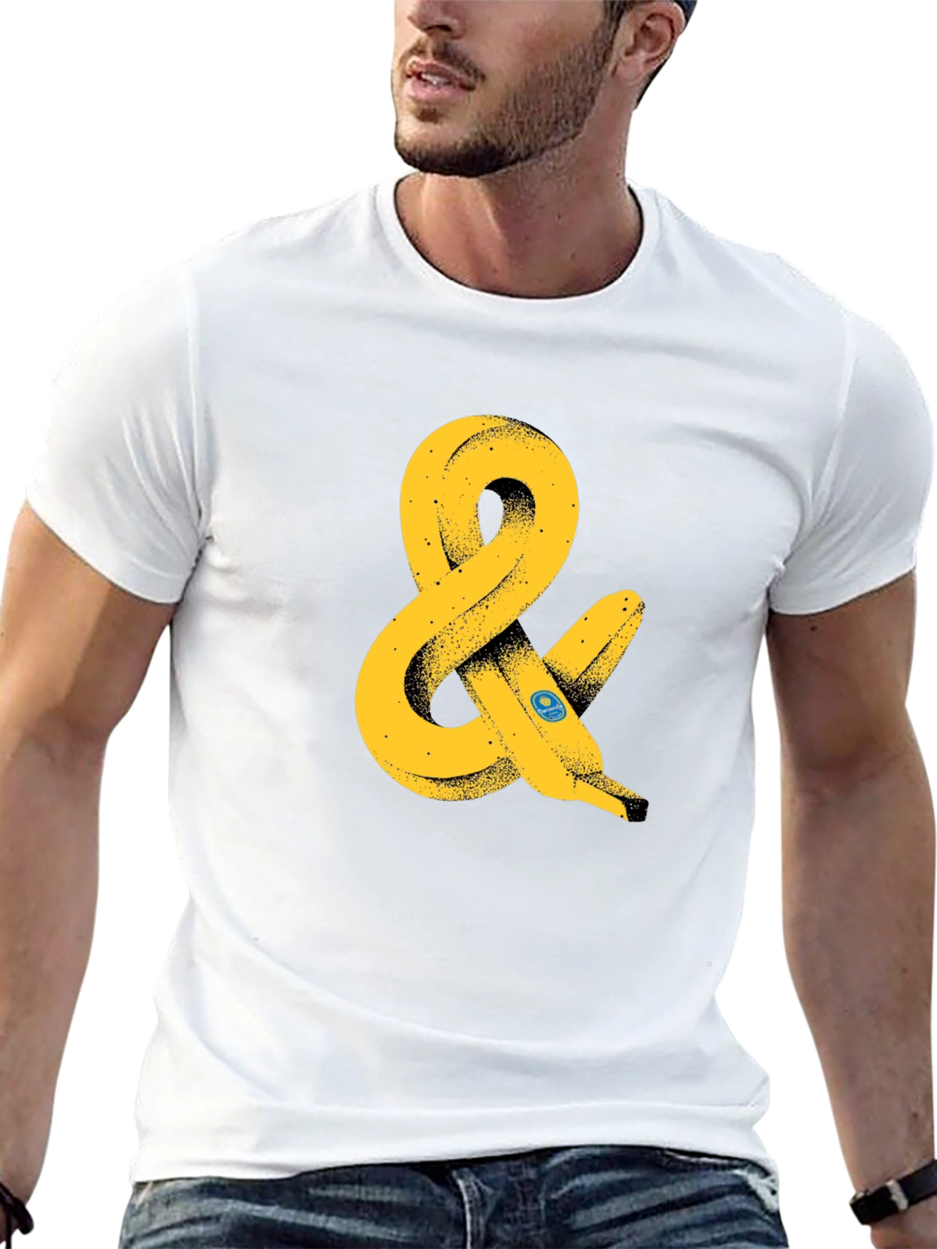 Banana Ampersand Graphic T-Shirt - Black