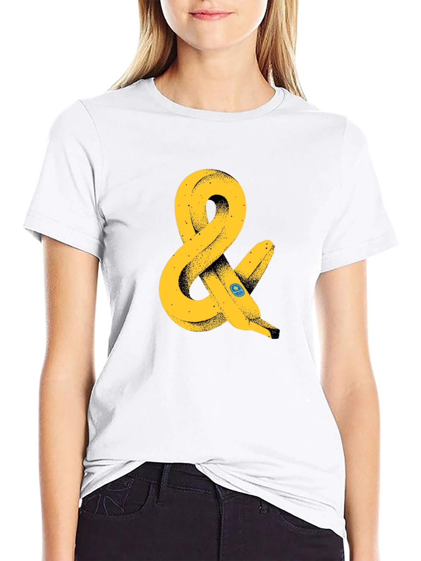 Banana Ampersand Graphic T-Shirt - Black