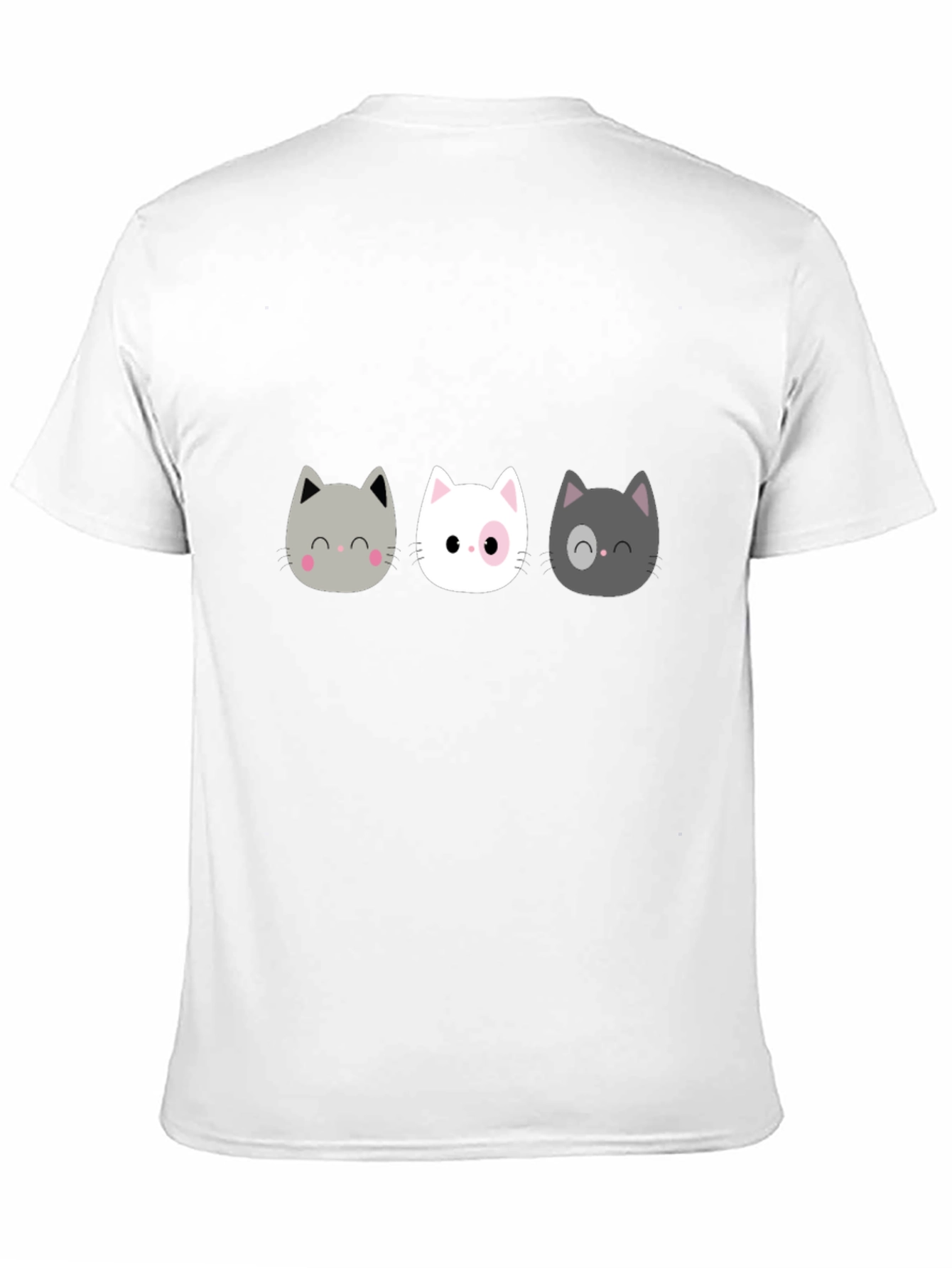Cute Cats Graphic Black T-Shirt